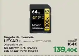 El Corte Inglés Lexar - targeta de memoria oferta