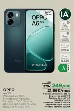 El Corte Inglés Oppo - a6 5g oferta