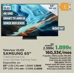 El Corte Inglés Samsung - televisor oled oferta