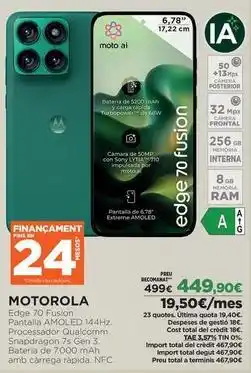 El Corte Inglés Motorola - edge 70 fps10n oferta