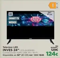El Corte Inglés Inves - televisor led 24 led-2426wbs oferta