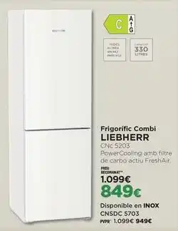 El Corte Inglés Liebherr - frigorifico combi cnf. 5203 oferta