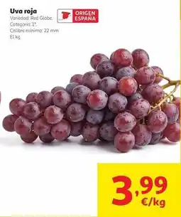 Alcampo Origen - uva roja oferta