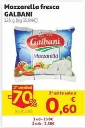 Alcampo Galbani - mozzarella fresca oferta