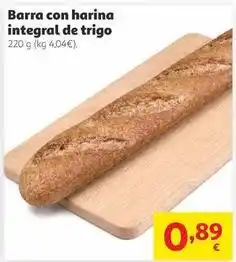 Alcampo Barra con harina integral de trigo oferta