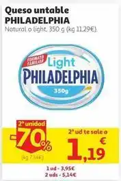 Alcampo Philadelphia - queso untable oferta