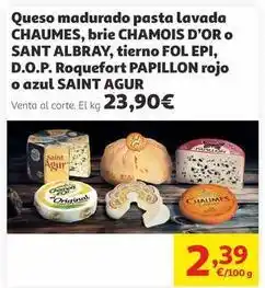 Alcampo Saint agur - queso maturado pasta lavada oferta
