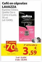 Alcampo Lavazza - café en cápsulas oferta