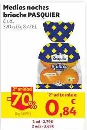 Alcampo Pasquier - medias noches brioche oferta
