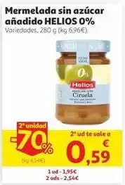 Alcampo Helios - mermelada sin azucar anadido oferta