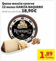 Alcampo García baquero - queso mezcla reserva 12 meses oferta