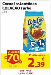 Alcampo Cola cao - cacao instantaneo oferta