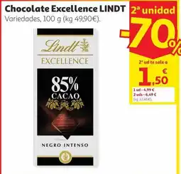 Alcampo Lindt - chocolate excellence oferta