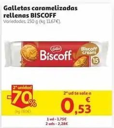 Alcampo Lotus - galletas caramelizadas rellenas oferta
