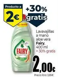 Unide Supermercados Fairy - lavavajillas a mano aloe vera oferta