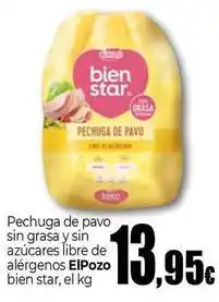Unide Supermercados Elpozo - pechuga de pavo sin grasa y sin azúcares libre de alérgenos oferta