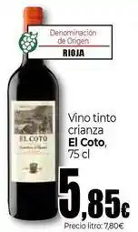 Unide Supermercados El coto - vino tinto crianza oferta