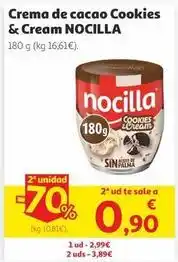 Alcampo Nocilla - crema de cacao cookies & cream oferta