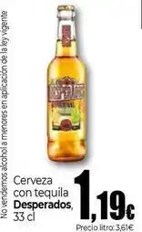 Unide Supermercados Desperados - cerveza con tequila oferta
