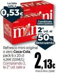 Unide Supermercados Coca-cola - refresco mini original o zero oferta