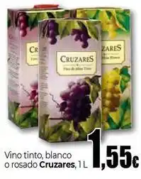 Unide Supermercados Cruzares - vino tinto, blanco o rosado oferta