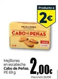 Unide Supermercados Cabo de peñas - mejillones en escabeche oferta