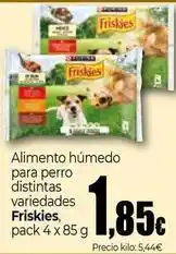 Unide Supermercados Purina - alimento húmedo para perro distintas friskies oferta