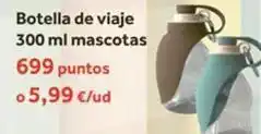Eroski Botella de viaje mascotas oferta