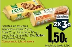 Unide Supermercados Gullón - galletas sin azucares anadidos crocant oferta