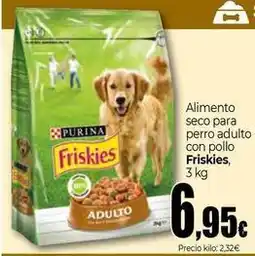 Unide Supermercados Purina - alimento seco para perro adulto con pollo friskies oferta