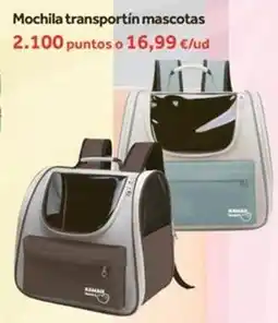 Eroski Mochila transportin mascotas oferta