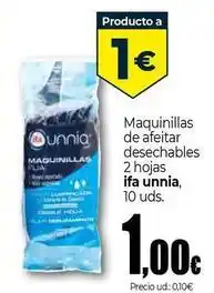 Unide Supermercados Ifa unnia - maquinillas de afeitar desechables oferta