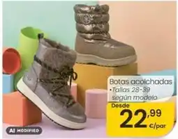 Eroski Botas acolchadas oferta