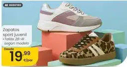 Eroski Zapatos sport juvenil oferta