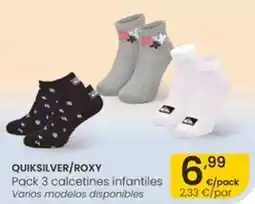 Eroski Quiksilver / roxy - calcetines infantiles oferta