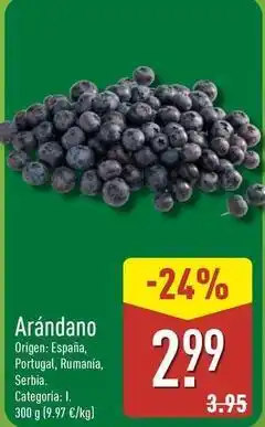 ALDI Arándano oferta