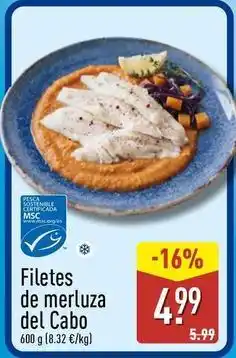 ALDI Filetes de merluza del cabo oferta