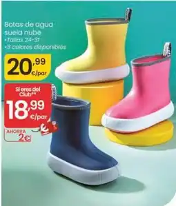 Eroski Botas de agua suela nube oferta