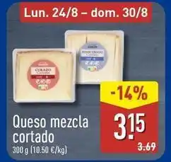 ALDI Pleno sabor - queso mezcla cortado oferta