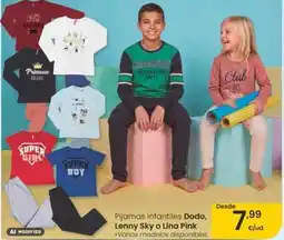 Eroski Dodo / lenny sky / lina pink - pijamas infantiles oferta
