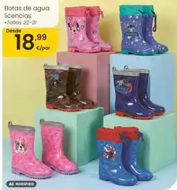Eroski Botas de agua licencias oferta