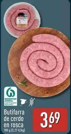 ALDI Butifarra de cerdo en rosca oferta