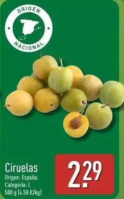 ALDI Ciruelas oferta