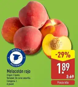 ALDI Melocoton rojo oferta