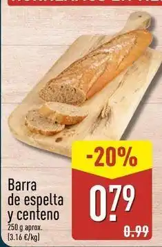 ALDI Barra de espelta y centeno oferta