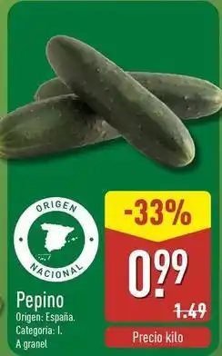 ALDI Pepino oferta