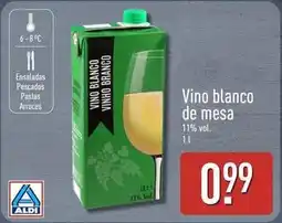 ALDI Aldi - vino blanco de mesa oferta