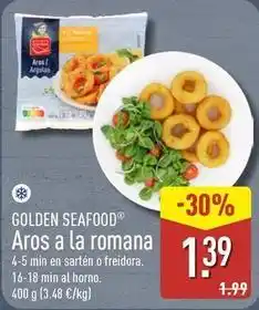 ALDI Golden seafood - aros a la romana oferta