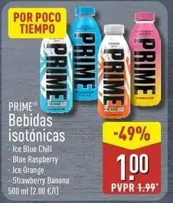 ALDI Prime - bebidas isotonicas ice blue chill oferta
