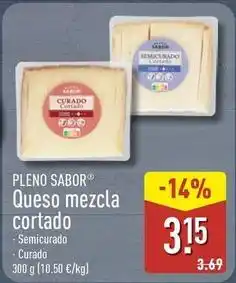 ALDI Pleno sabor - queso mezcla cortado oferta